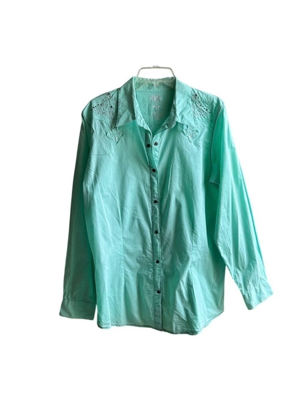 Rock 47 by Wrangler Y2K Vintage Western-inspired Boho Sequins Blouse